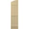 Ekena Millwork Americraft 4-Board (3 Batten) Wood Joined Board-n-Batten Shutters w/Ellipt Top, ARW401BE414X65NTH, PR ARW401BE414X65NTH - alternate 5